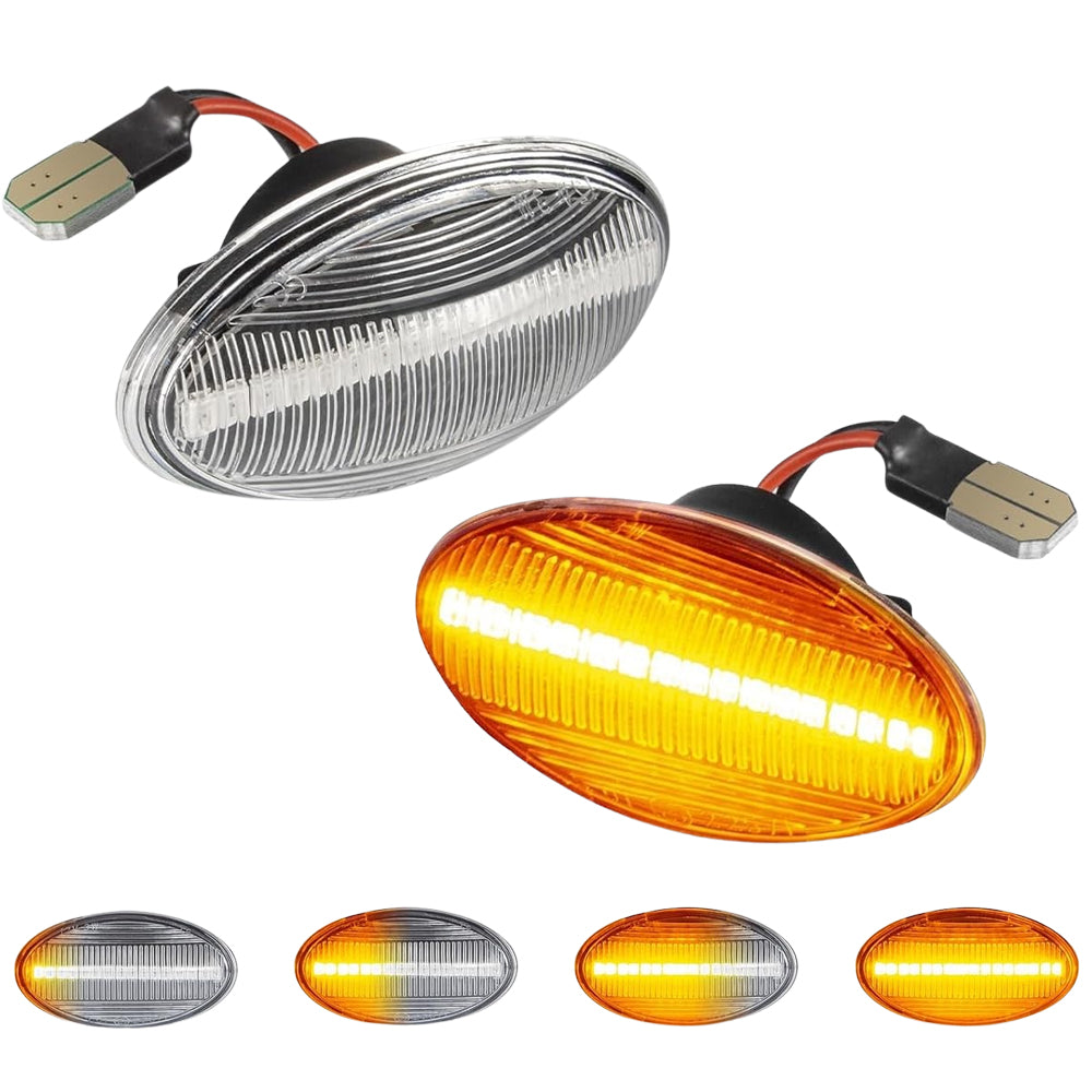 BMW MINI ミニ ミニクーパー LED サイドマーカー R50 R52 R53 シーケンシャルウインカー 左右セット ウインカー ウィンカー サイドウインカー サイドウィンカー 流れる ワン クーパー クーパーS アクセサリー カスタム パーツ カスタムパーツ ドレスアップ 外装