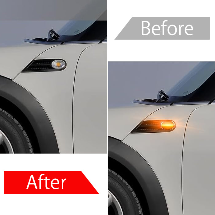 BMW MINI ミニ ミニクーパー LED サイドマーカー R55 R56 R57 R58 R59 シーケンシャルウインカー 左右セット ウインカー ウィンカー サイドウインカー サイドウィンカー 流れる ワン クーパー クーパーS アクセサリー カスタム パーツ カスタムパーツ ドレスアップ 外装