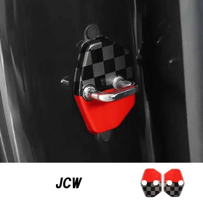 BMW MINI ミニ ミニクーパー ドア ストライカー カバー R55 R56 R57 R58 R59 2個セット ドアストライカー ドア ヒンジ ドアロック アクセサリー カスタム パーツ カスタムパーツ グッズ 内装 外装 ドレスアップ