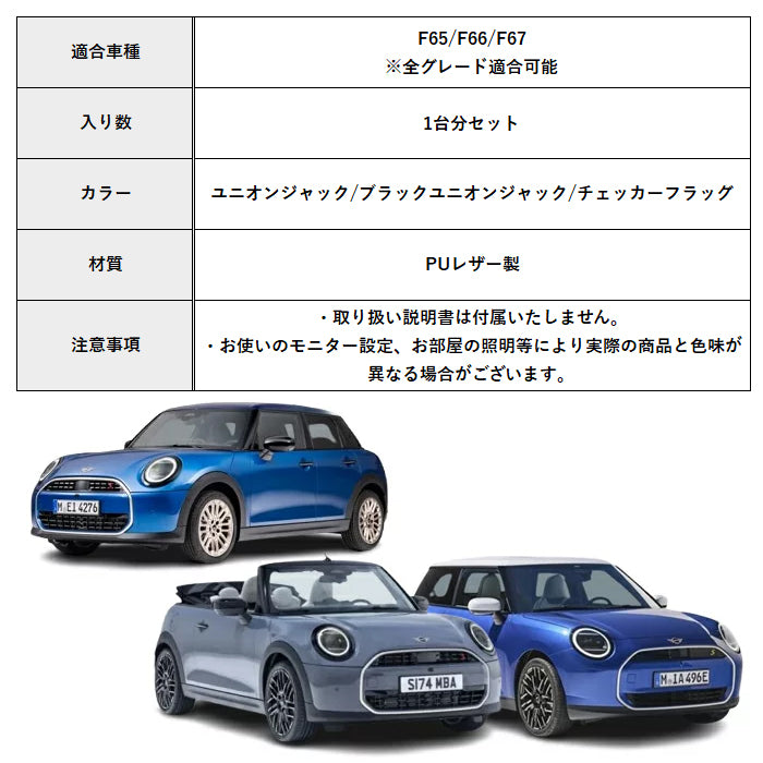 BMW MINI ミニ ミニクーパー ドリンクホルダー 小物入れ コースター マット セット F65 F66 F67 PUレザー製 ノンスリップマット センターコンソール ボックス 内装 アクセサリー カスタム パーツ カスタムパーツ ドレスアップ