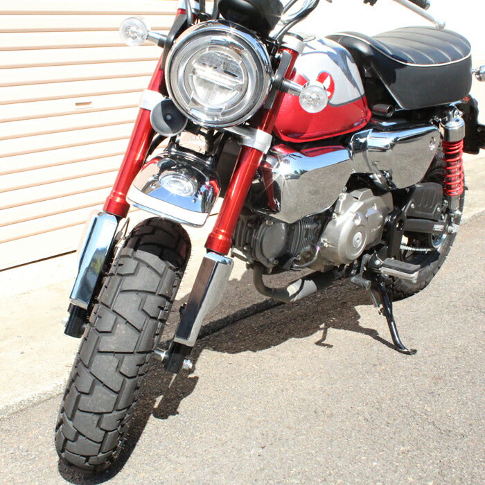 ホンダ モンキー125 フロントフォーク ガード 左右セット クローム
