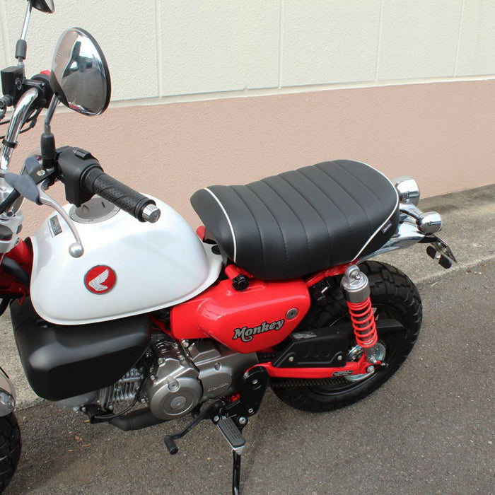 ホンダ モンキー125 ローダウン シート タックロール JB02 JB03 JB05 Monkey125 カスタムシート ローシート ローダウンシート アクセサリー カスタム パーツ カスタムパーツ 外装 グッズ  ドレスアップ