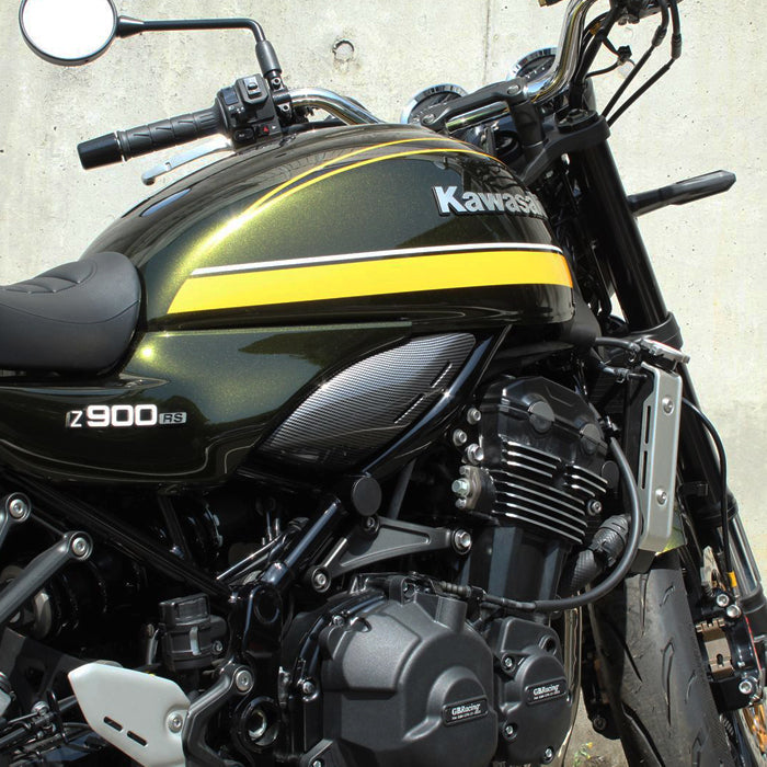 カワサキ Z900RS Z900RS カフェ SE CAFE 専用 インジェクションカバー 左右セット フレーム カバー メッキ カーボン調 カウル ボディカバー フレームカバー サブフレーム サイドカバー ポイントカバー インジェクション カバー KAWASAKI カスタム パーツ カスタムパーツ