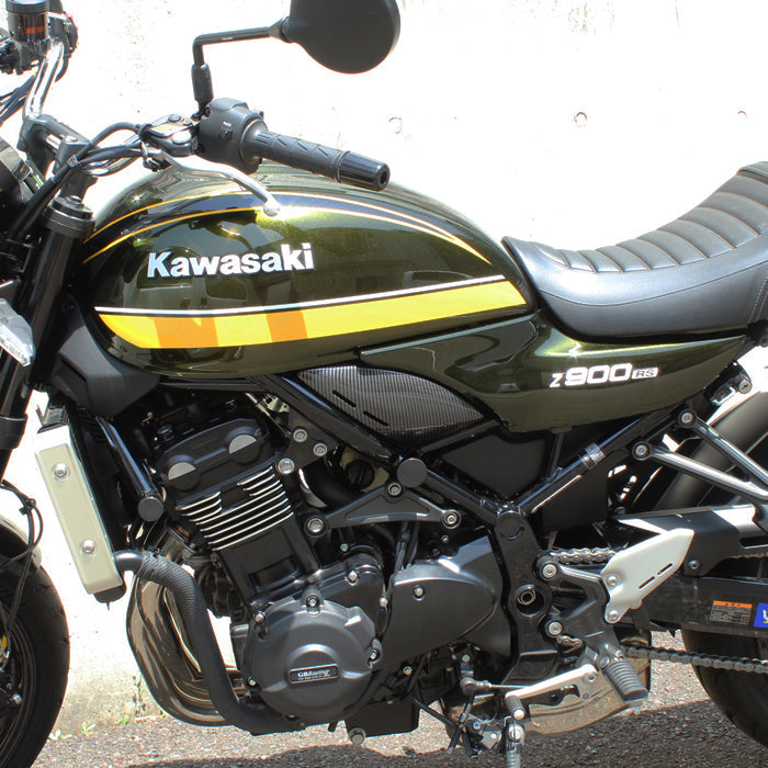 カワサキ Z900RS Z900RS カフェ SE CAFE 専用 インジェクションカバー 左右セット フレーム カバー メッキ カーボン調 カウル ボディカバー フレームカバー サブフレーム サイドカバー ポイントカバー インジェクション カバー KAWASAKI カスタム パーツ カスタムパーツ