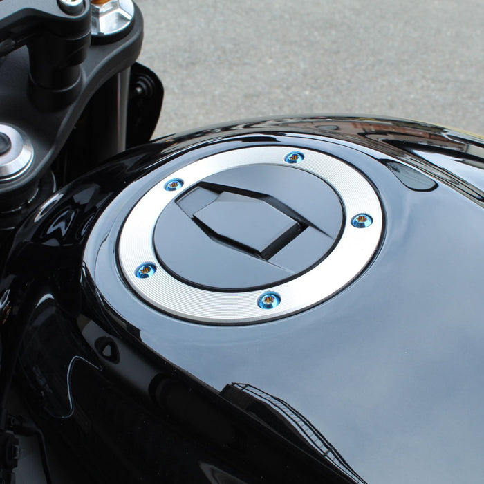 カワサキ KAWASAKI 用 チタン タンクキャップ ボルト Z900RS Z900RS カフェ SE CAFE ZRX1200DAEG ダエグ ZZR1200 ZZR1400 Z1000 ZX-6R ZX-10R ZX-10RR ZX-14R Z125 PRO などに 5本セット フューエルキャップ