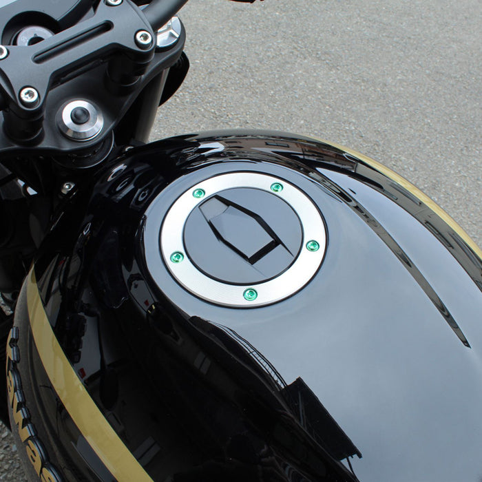 カワサキ KAWASAKI 用 チタン タンクキャップ ボルト Z900RS Z900RS カフェ SE CAFE ZRX1200DAEG ダエグ ZZR1200 ZZR1400 Z1000 ZX-6R ZX-10R ZX-10RR ZX-14R Z125 PRO などに 5本セット フューエルキャップ