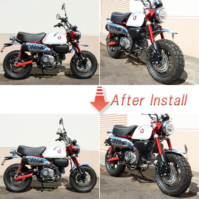 ホンダ モンキー125 JB02 JB03 JB05 フロントフェンダー ダウン キット ダウンフェンダー カスタム アクセサリー パーツ カスタムパーツ Monkey 125 外装 ドレスアップ