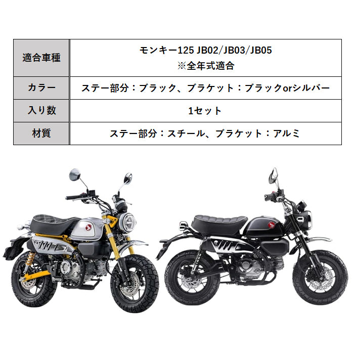 ホンダ モンキー125 JB02 JB03 JB05 フロントフェンダー ダウン キット ダウンフェンダー カスタム アクセサリー パーツ カスタムパーツ Monkey 125 外装 ドレスアップ