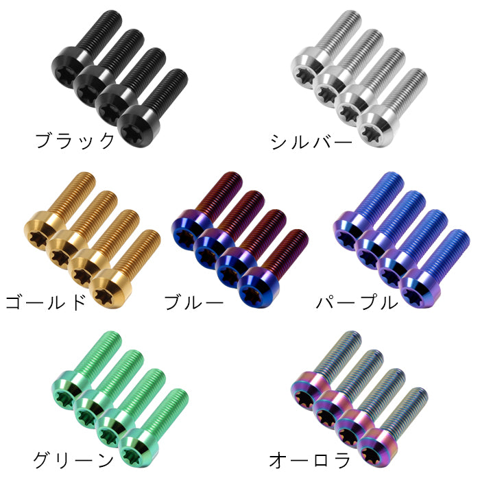 Z900RS カフェ SE CAFE ハンドルポスト クランプ チタンボルト 4本セット kawasaki カワサキ トップブリッジ  バーハンドル ハンドルクランプ 外装 カスタムパーツ カスタム ドレスアップ アクセサリー