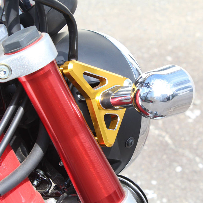 モンキー125 ダックス125 アルミ削り出し ヘッドライト ステー CNC アルミ ホンダ Monkey 125 JB02 JB03 JB05 DAX 125 JB04 JB06 ST125 ウィンカー ウインカー ブラケット アクセサリー カスタム パーツ カスタムパーツ