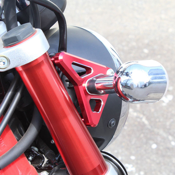 モンキー125 ダックス125 アルミ削り出し ヘッドライト ステー CNC アルミ ホンダ Monkey 125 JB02 JB03 JB05 DAX 125 JB04 JB06 ST125 ウィンカー ウインカー ブラケット アクセサリー カスタム パーツ カスタムパーツ