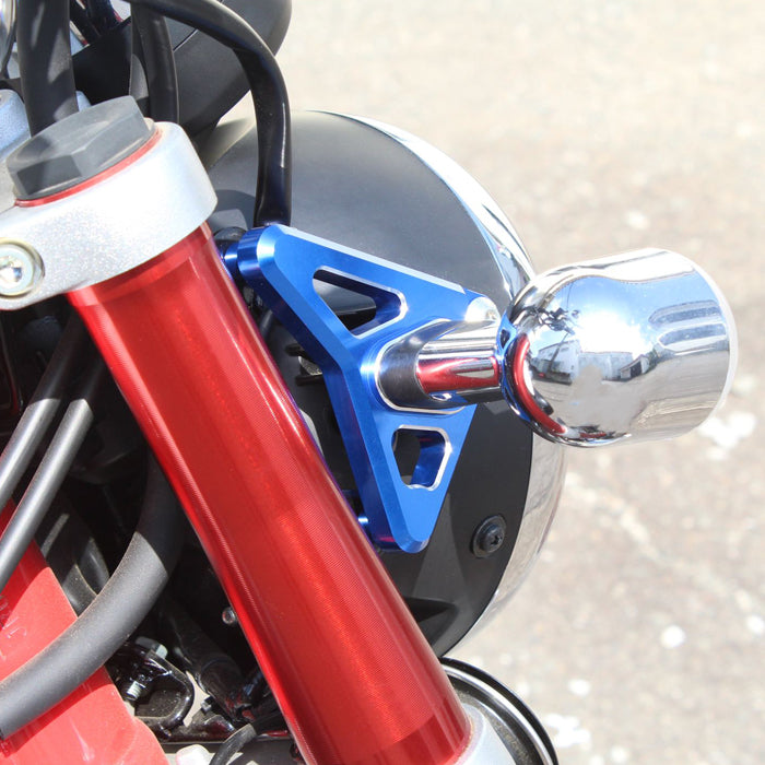 モンキー125 ダックス125 アルミ削り出し ヘッドライト ステー CNC アルミ ホンダ Monkey 125 JB02 JB03 JB05 DAX 125 JB04 JB06 ST125 ウィンカー ウインカー ブラケット アクセサリー カスタム パーツ カスタムパーツ