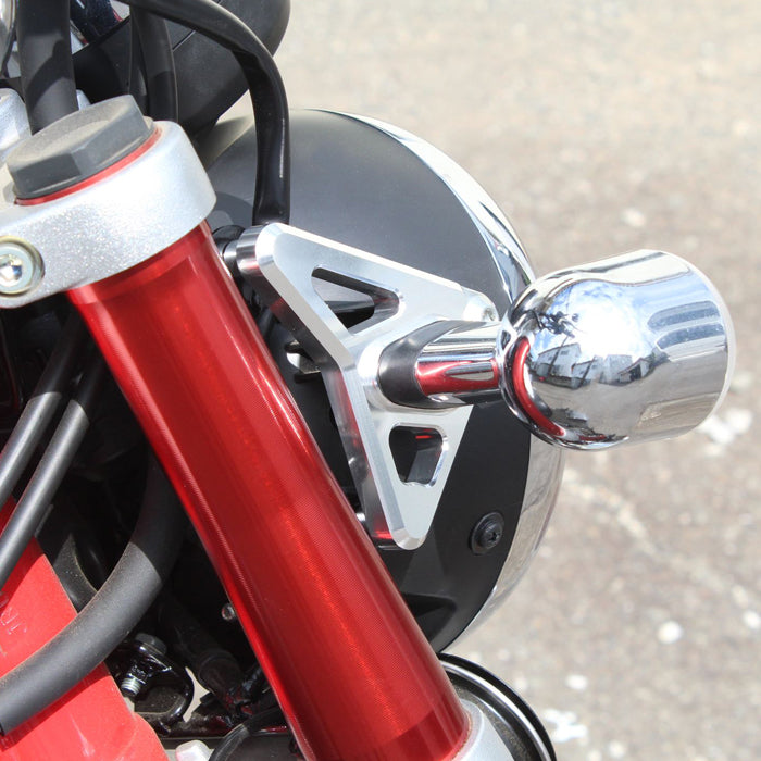 モンキー125 ダックス125 アルミ削り出し ヘッドライト ステー CNC アルミ ホンダ Monkey 125 JB02 JB03 JB05 DAX 125 JB04 JB06 ST125 ウィンカー ウインカー ブラケット アクセサリー カスタム パーツ カスタムパーツ