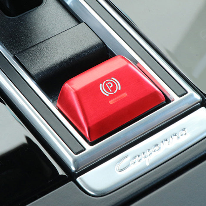 ポルシェ Pスイッチ カバー カイエン マカン パナメーラ アルミ製 Pボタン パーキングスイッチ パーキングボタン パーキングブレーキ スイッチ ボタン アクセサリー カスタム パーツ カスタムパーツ