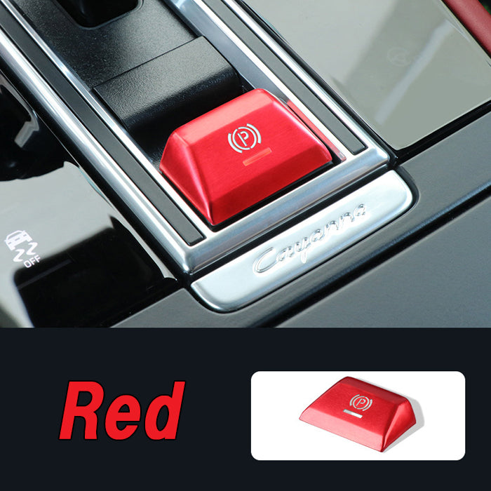 ポルシェ Pスイッチ カバー カイエン マカン パナメーラ アルミ製 Pボタン パーキングスイッチ パーキングボタン パーキングブレーキ スイッチ ボタン アクセサリー カスタム パーツ カスタムパーツ