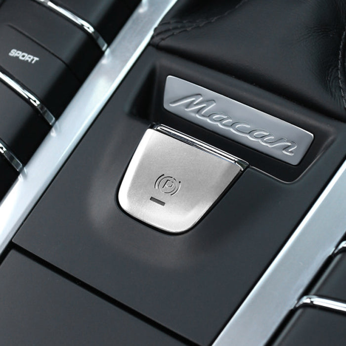 ポルシェ Pスイッチ カバー マカン アルミ製 Pボタン パーキングスイッチ パーキングボタン パーキングブレーキ スイッチ ボタン アクセサリー カスタム パーツ カスタムパーツ