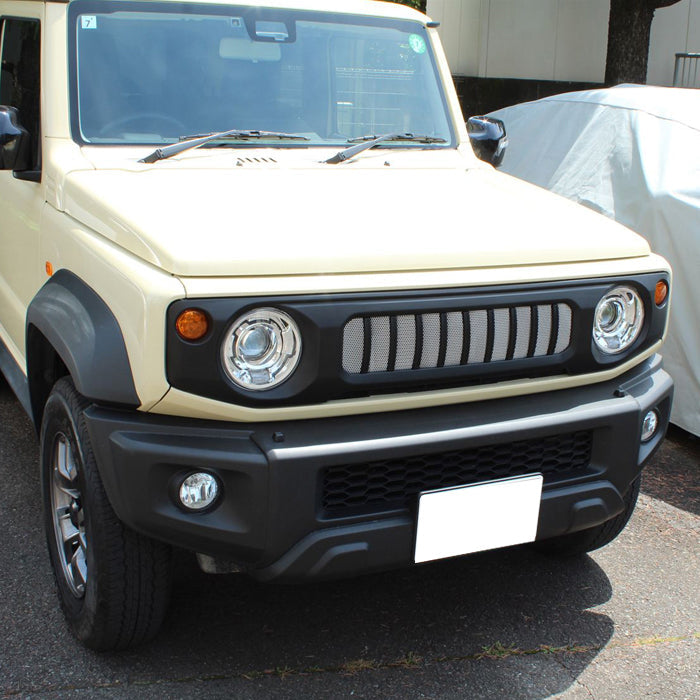 スズキ ジムニー ジムニーシエラ ジムニーノマド Gルック フロントグリル JB64W JB74W JC74W ゲレンデ シエラ ノマド ブラック マットブラック クロームメッキ ABS製 フロント グリル メッシュ アクセサリー カスタム パーツ
