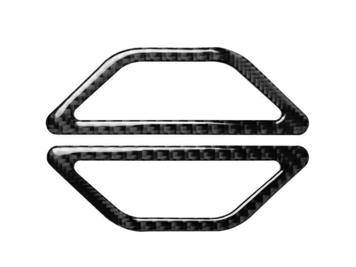 トヨタ スバル 86 BRZ エアコン 吹き出し口 カーボン ステッカー フロント 2個セット TOYOTA SUBARU 前期 後期 内装 ドレスアップ カスタム アクセサリー パーツ【カー用品のお店BeeTech】カスタマイズ 車用品 カーインテリア 内装パーツ