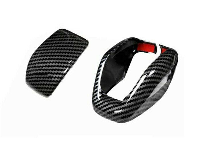 トヨタ 80系 ハリアー / 50系 RAV4 シフトノブ カバー カーボン調 インテリア パネル ガーニッシュ トリム 内装 カスタム アクセサリー パーツ【カー用品のお店BeeTech】カスタマイズ 車用品 カーインテリア ドレスアップ 内装パーツ