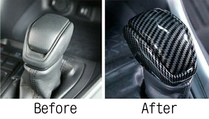 トヨタ 80系 ハリアー / 50系 RAV4 シフトノブ カバー カーボン調 インテリア パネル ガーニッシュ トリム 内装 カスタム アクセサリー パーツ【カー用品のお店BeeTech】カスタマイズ 車用品 カーインテリア ドレスアップ 内装パーツ