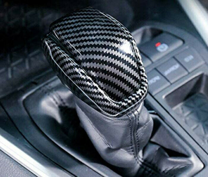 トヨタ 80系 ハリアー / 50系 RAV4 シフトノブ カバー カーボン調 インテリア パネル ガーニッシュ トリム 内装 カスタム アクセサリー パーツ【カー用品のお店BeeTech】カスタマイズ 車用品 カーインテリア ドレスアップ 内装パーツ