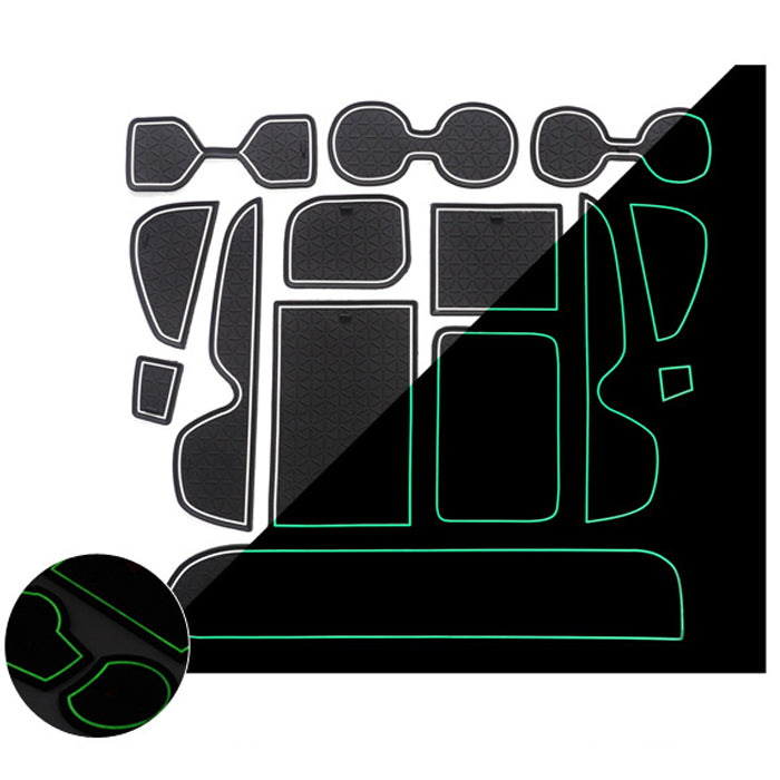 トヨタ 50系 RAV4 ノンスリップ ラバーマット 1台分 14枚セット ノンスリップラバーマット ドリンクホルダー 専用 ドアポケット マット インテリア ゴムマット アクセサリー カスタム パーツ カスタムパーツ 内装パーツ 収納 アドベンチャー オフロード PHV 便利グッズ