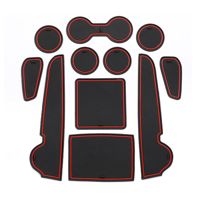 トヨタ 10系 カローラクロス ノンスリップ ラバーマット 1台分 11枚セット ノンスリップマット ドリンクホルダー 専用 ドアポケット マット インテリア ゴムマット アクセサリー カスタム パーツ カスタムパーツ 内装パーツ 収納 カロクロ 便利グッズ