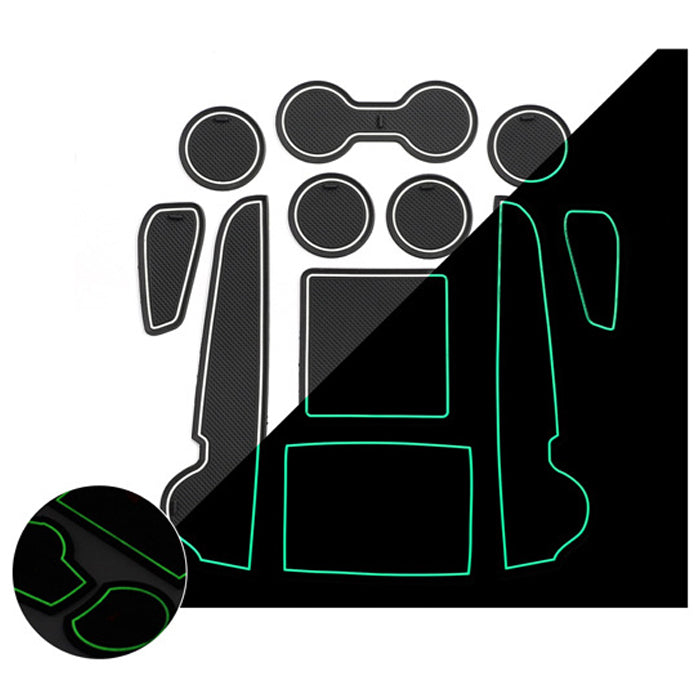 トヨタ 10系 カローラクロス ノンスリップ ラバーマット 1台分 11枚セット ノンスリップマット ドリンクホルダー 専用 ドアポケット マット インテリア ゴムマット アクセサリー カスタム パーツ カスタムパーツ 内装パーツ 収納 カロクロ 便利グッズ