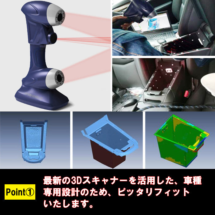 トヨタ プリウス 60系 小物入れ 収納 車内 センター コンソール ボックス センターコンソール ノンスリップマット付き ラバーマット 滑り止め マット アームレスト プリウス 60 アクセサリー カスタム パーツ カスタムパーツ