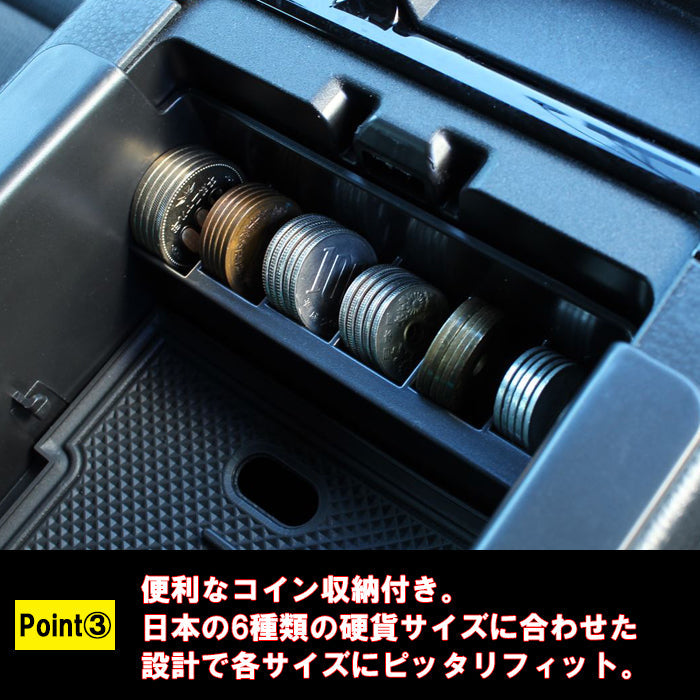 トヨタ プリウス 60系 小物入れ 収納 車内 センター コンソール ボックス センターコンソール ノンスリップマット付き ラバーマット 滑り止め マット アームレスト プリウス 60 アクセサリー カスタム パーツ カスタムパーツ