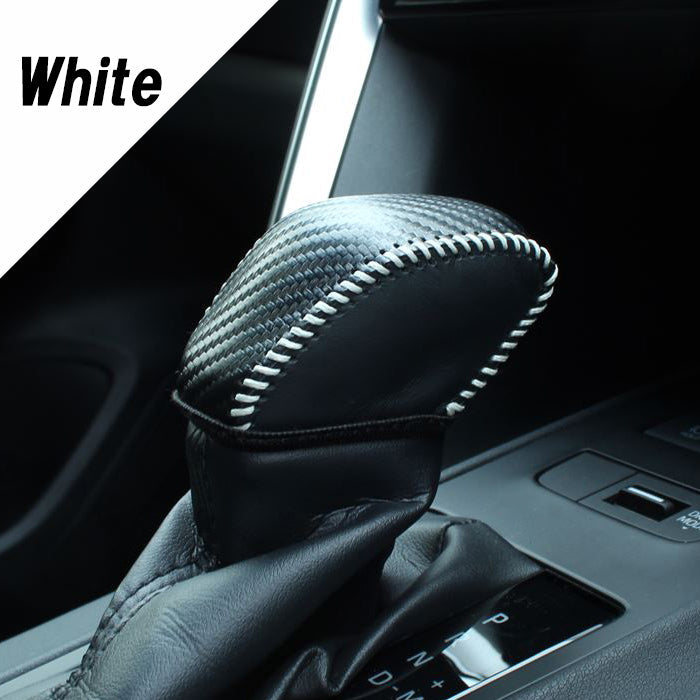 トヨタ RAV4 50系 ハリアー 80系 クラウン 220系 シフトノブ カバー カーボンレザー シフトノブカバー シフトカバー シフトレバー シフトブーツ シフト ブーツ ガード プロテクター アクセサリー カスタム パーツ カスタムパーツ 内装 ドレスアップ