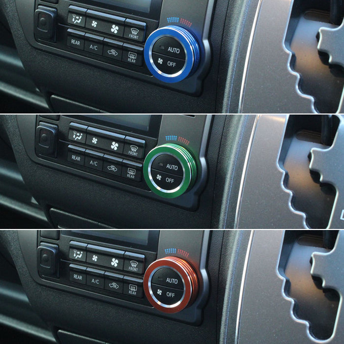 トヨタ ハイエース レジアスエース 200系 エアコン ダイヤル カバー 4型 5型 6型 7型 8型 9型 スーパーGL Super GL オートエアコン スイッチ リング インテリアパネル CNC アルミ削り出し アクセサリー カスタム パーツ カスタムパーツ 内装 ドレスアップ