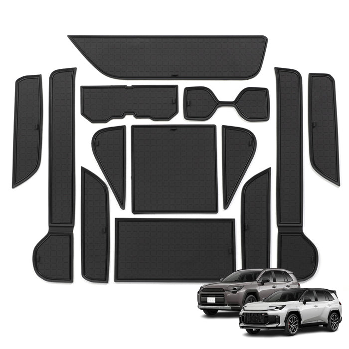 トヨタ RAV4 60系 ノンスリップマット 13点セット ラバーマット ドリンクホルダー 新型 コースター 収納 小物入れ ドアポケット ゴム 滑り止め アクセサリー カスタム パーツ カスタムパーツ 内装