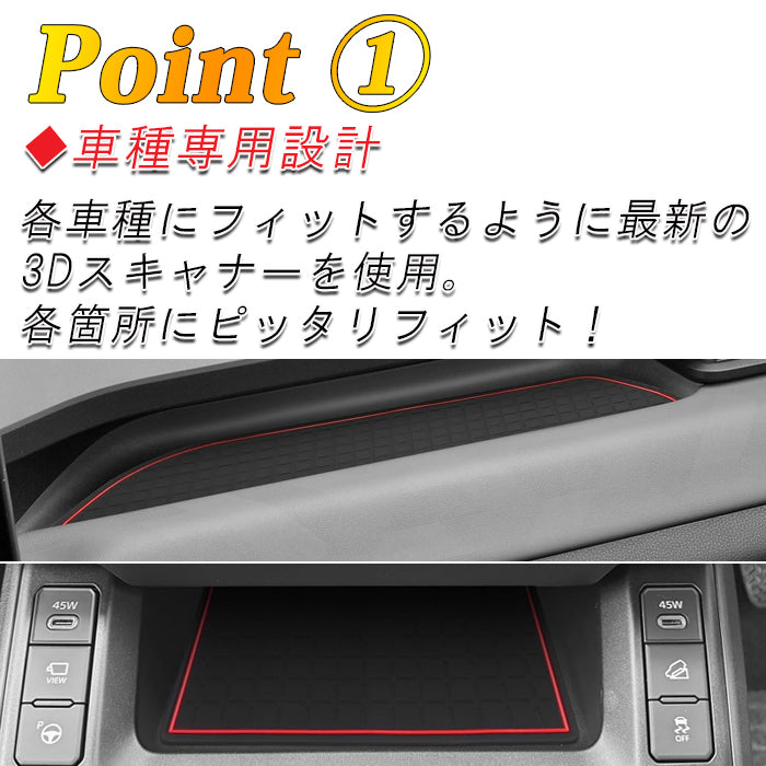 トヨタ RAV4 60系 ノンスリップマット 13点セット ラバーマット ドリンクホルダー 新型 コースター 収納 小物入れ ドアポケット ゴム 滑り止め アクセサリー カスタム パーツ カスタムパーツ 内装