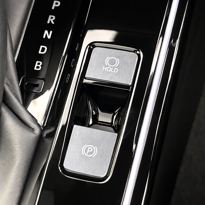 トヨタ カローラクロス 10系 後期 パーキングブレーキ オートホールド ボタン カバー セット アルミ製 Pボタン AUTO HOLD サイドブレーキ スイッチ シフト アクセサリー カスタム パーツ カスタムパーツ 内装 ドレスアップ