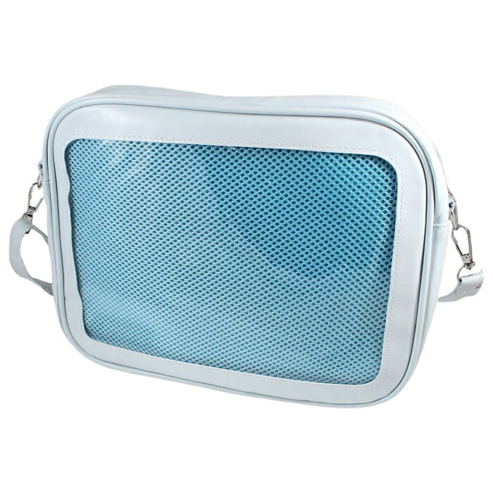 痛バッグ ショルダーバッグ PUレザー製 痛バ いたバッグ いたバ オタ活 ヲタ活 推し活 ヲタバッグ オタバッグ 缶バッジ おし活 透明 クリア 窓 レディース カワイイ かわいい