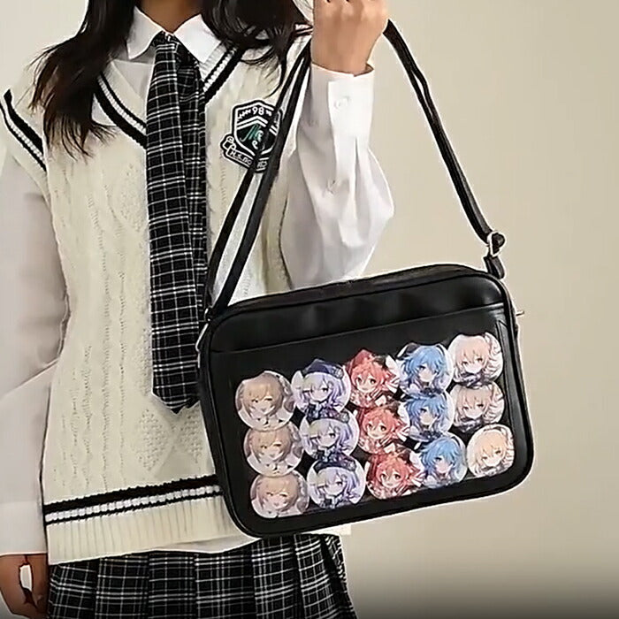 痛バッグ ショルダーバッグ PUレザー製 痛バ いたバッグ いたバ