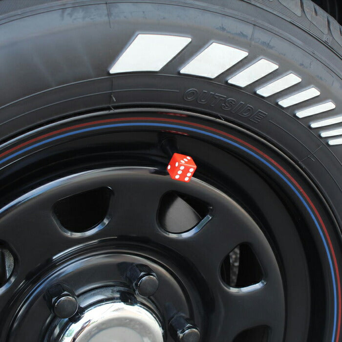 サイコロ タイヤ エアバルブ キャップ 4個セット バルブキャップ さいころ ダイス 型 車 トラック バイク エアバルブキャップ ホイール エアー エアーバルブ 汎用 ホンダ トヨタ ニッサン 日産 マツダ スバル ダイハツ スズキ アクセサリー カスタム パーツ