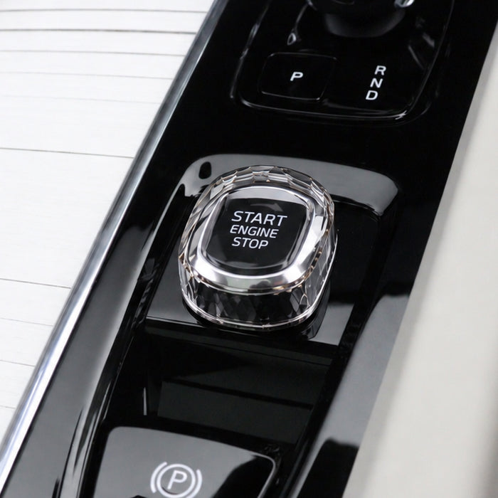 ボルボ クリスタル エンジン スタート ストップ ボタン カバー オーディオ ダイヤル カバー リング 音量 調整 XC40 XC60 XC90 V60 V90 S60 S90 C40 アクセサリー カスタム パーツ カスタムパーツ 内装 ドレスアップ