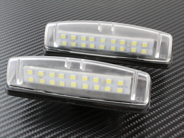 BENZ ベンツ LED ライセンスランプ 1台分(2個入り) 送料無料 W203 W211 W219 など 警告灯キャンセラー内蔵 ナンバー灯 専用設計【カー用品のお店BeeTech】カスタマイズ 車用品 電飾パーツ ドレスアップ デコレーション