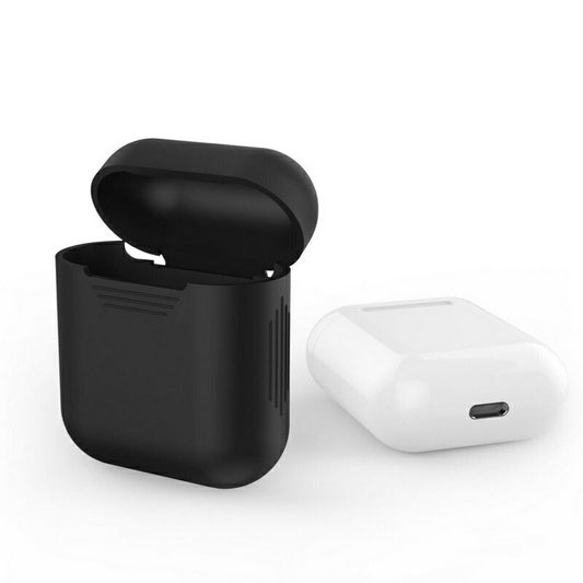 Airpods Airpods2 シリコン ケース カバー ブラック 黒 送料無料 充電可能 エアポッズ エアーポッズ エアポッド エアーポッド 第2世代