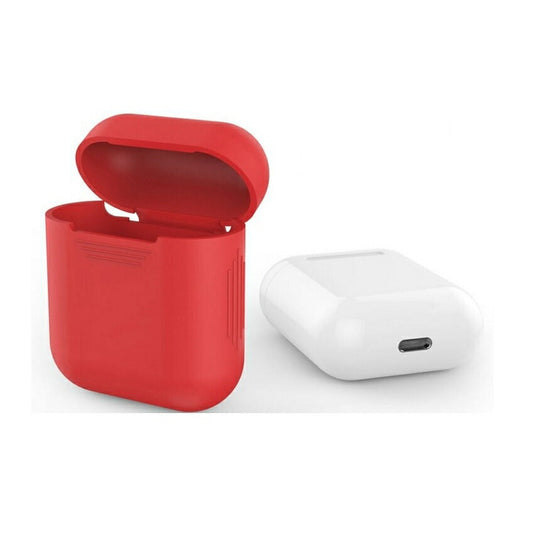 Airpods Airpods2 シリコン ケース カバー レッド 赤 送料無料 充電可能 エアポッズ エアーポッズ エアポッド エアーポッド 第2世代