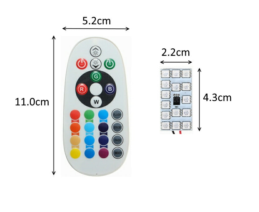 RGB ルームランプ SMD 14発 T10/T10×31/T10×37 マルチタイプ 16色発光 発光パターン切り替え リモコン付き 汎用【カー用品のお店BeeTech】カスタマイズ 車用品 電飾パーツ ドレスアップ デコレーション 1000円 ポッキリ ぽっきり 送料無料